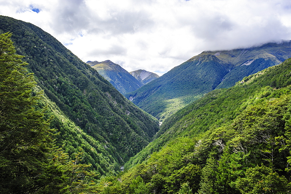 The untouched mountains on Lewis Pass, South Island, New Zealand, Pacific 