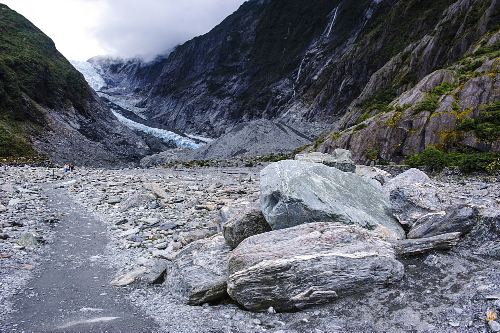 Franz-Joseph Glacier walk, Westland Tai Poutini National Park, Southern Alps, UNESCO World Heritage Site, South Island, New Zealand, Pacific 