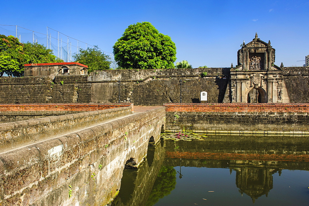 Entrance to the old Fort Santiago, Intramuros, Manila, Luzon, Philippines, Southeast Asia, Asia