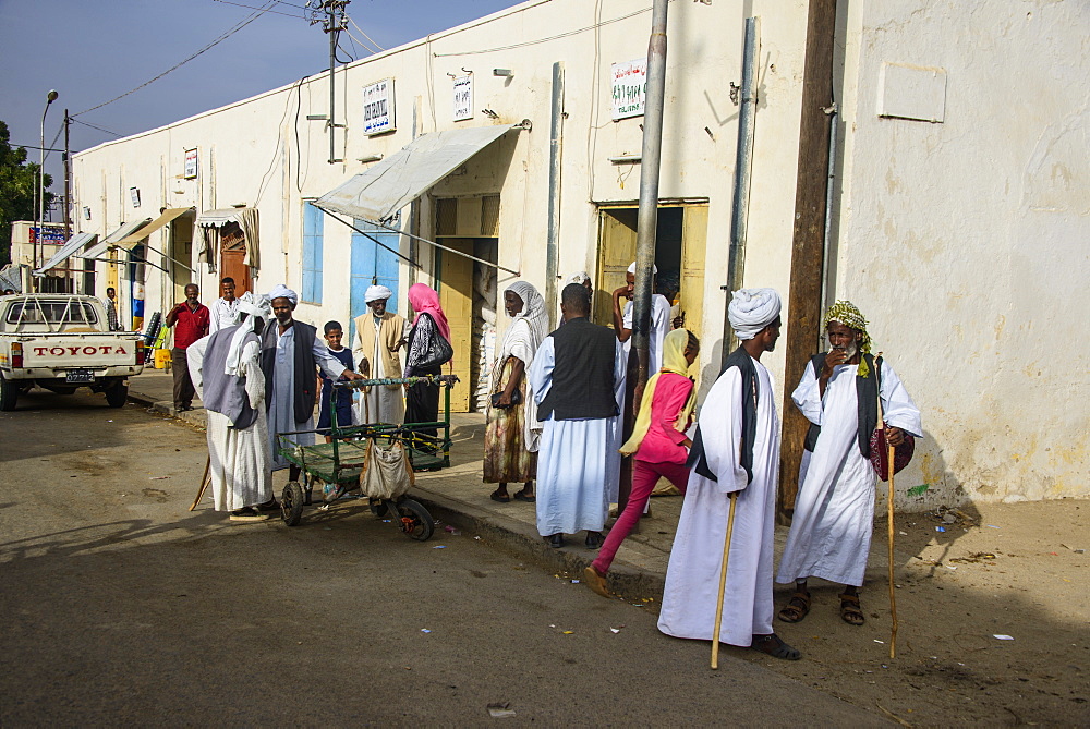 Street scene in the town of Keren, Eritrea, Africa