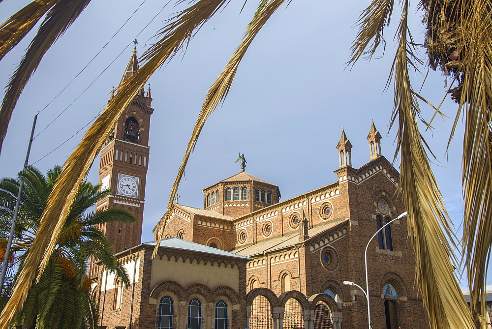 St. Mary's Catholic Cathedral on Harnet Avenue, Asmara, capital of Eritrea, Africa