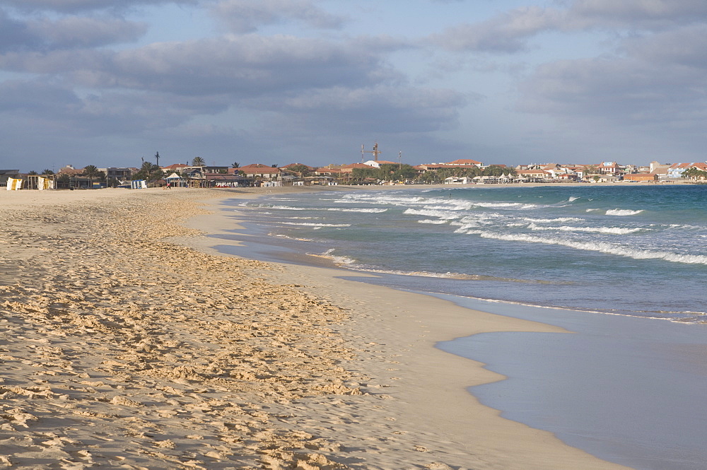 Sandy beach of Santa Maria, Sal, Cape Verde Islands, Atlantic, Africa