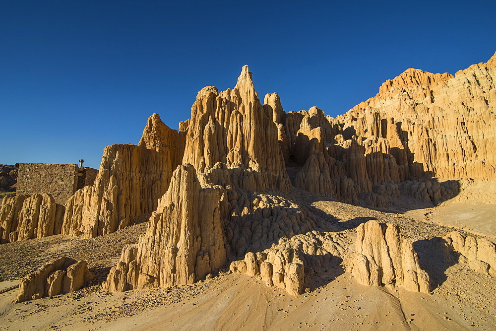 Sandstone formations in the Cathedral Gorge State Park, Nevada, United States of America, North America