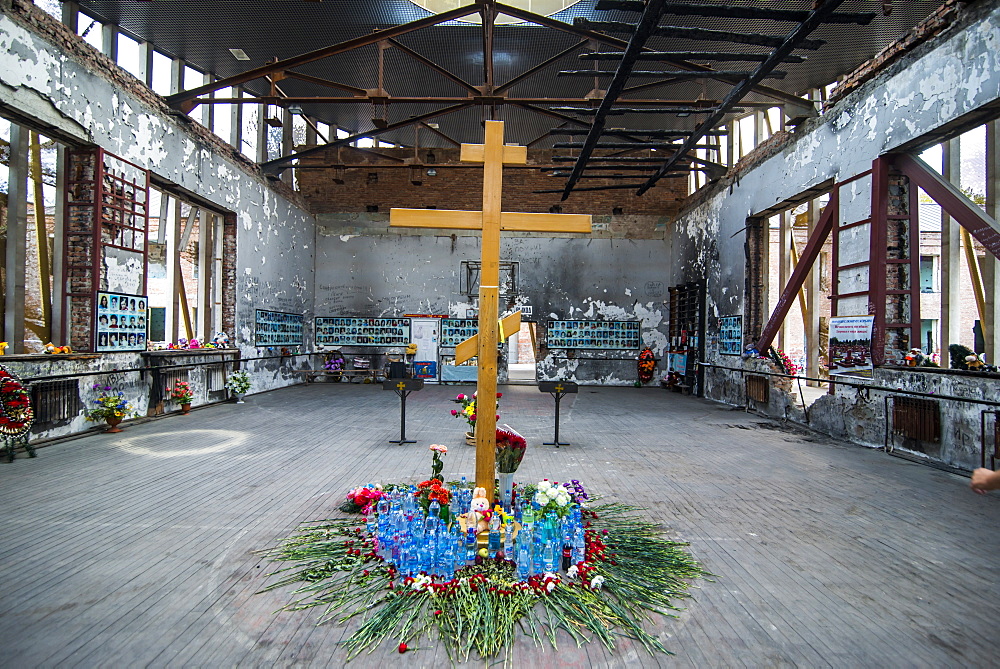 Memorial of the massacre of Beslan, Republic of North Ossetia-Alania, Caucasus, Russia, Eurasia