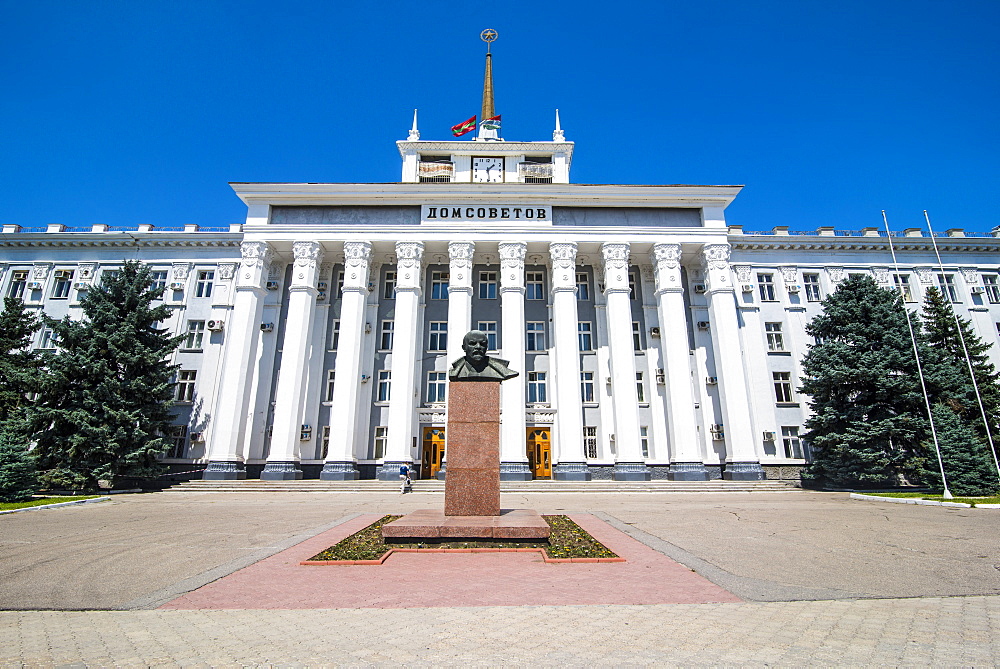 The Palace of the Soviets, Tiraspol, capital of the Republic of Transnistria, Moldova, Europe