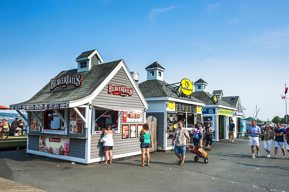 Little shops on the Halifax Waterfront, Halifax, Nova Scotia, Canada, Noth America