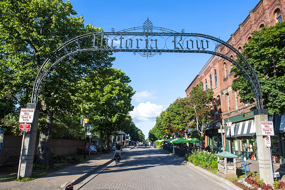 Victoria Row pedestrian zone in Charlottetown, Prince Edward island, Canada, North America