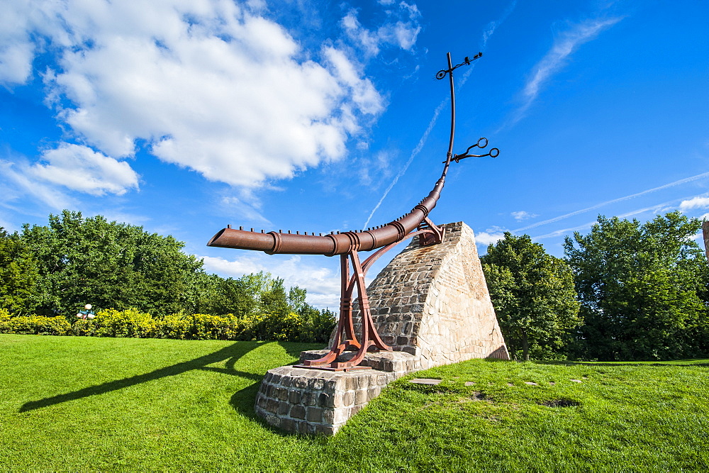 Forks astrological monument, Winnipeg, Manitoba, Canada, North America