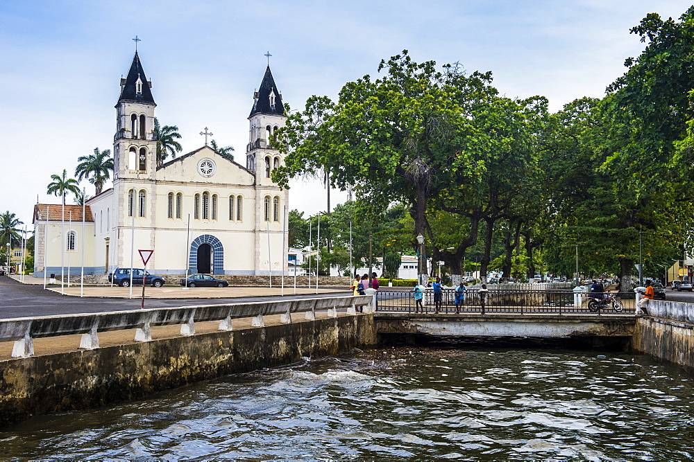 The cathedral of the city of Sao Tome, Sao Tome and Principe, Atlantic Ocean, Africa