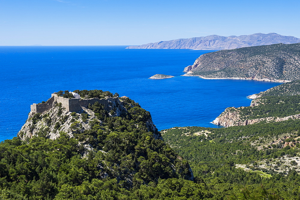 The castle of Monolithos, Rhodes, Dodecanese Islands, Greek Islands, Greece, Europe