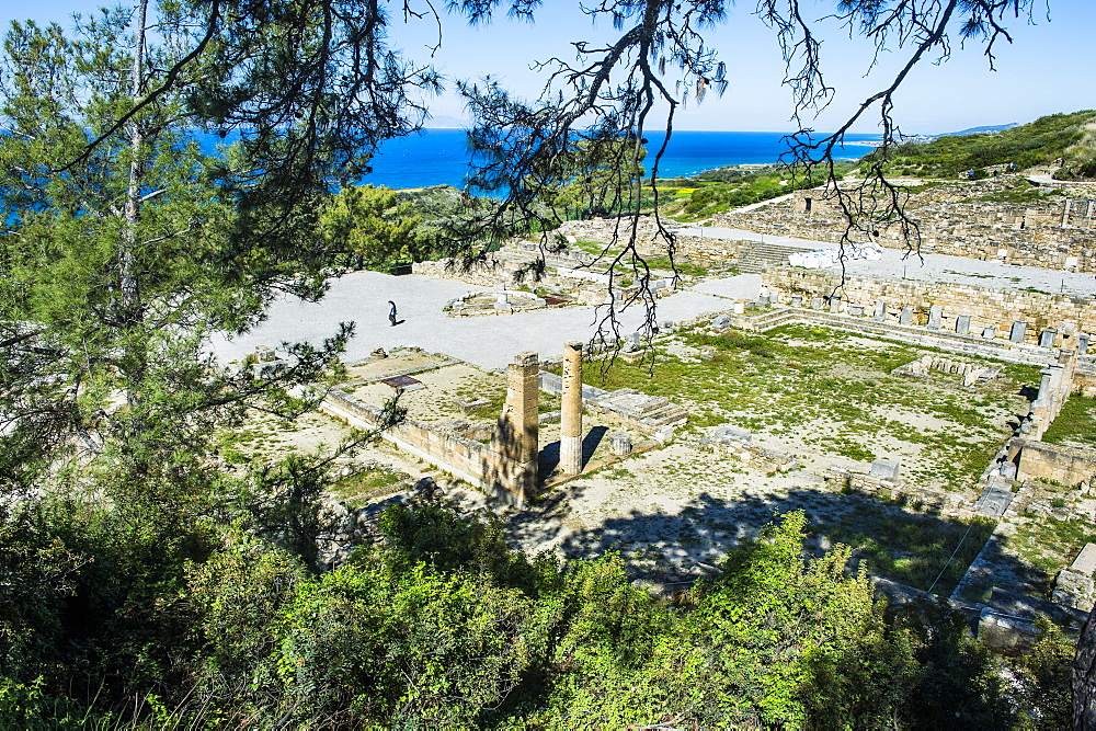 Ruins of Ancient Kameiros, Kalavarda, Rhodes, Dodecanese Islands, Greek Islands, Greece, Europe