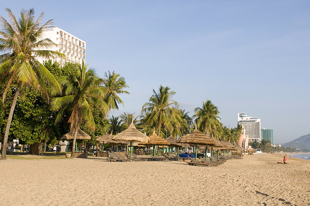 The beach of Nha Trang, Vietnam, Indochina, Southeast Asia, Asia