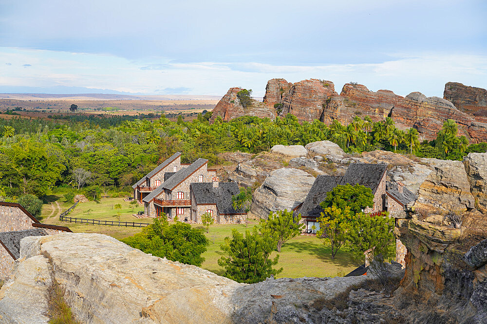 Jardin du Roy Hotel, Isalo National Park, Fianarantsoa province, Ihorombe Region, Southern Madagascar, Africa