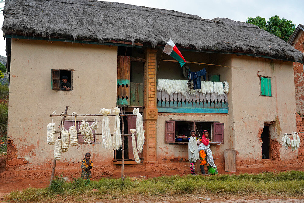 Rural house on the RN7, Fianarantsoa province, Ihorombe Region, Southern Madagascar, Africa