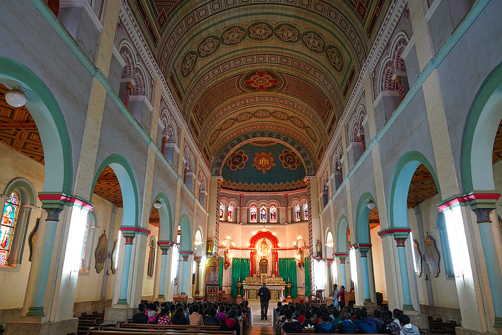 Holy Name of Jesus Cathedral, Fianarantsoa, Ihorombe Region, Southern Madagascar, Africa