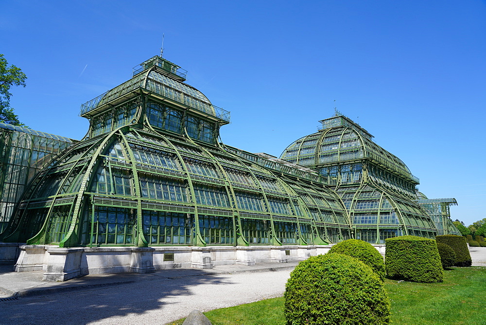 The Palm House in the Schonbrunn Gardens, UNESCO World Heritage Site, Vienna, Austria, Europe