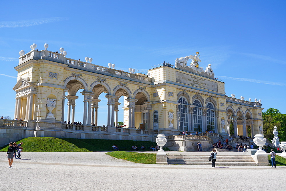 The Gloriette in the Schonbrunn Palace Gardens, UNESCO World Heritage Site, Vienna, Austria, Europe