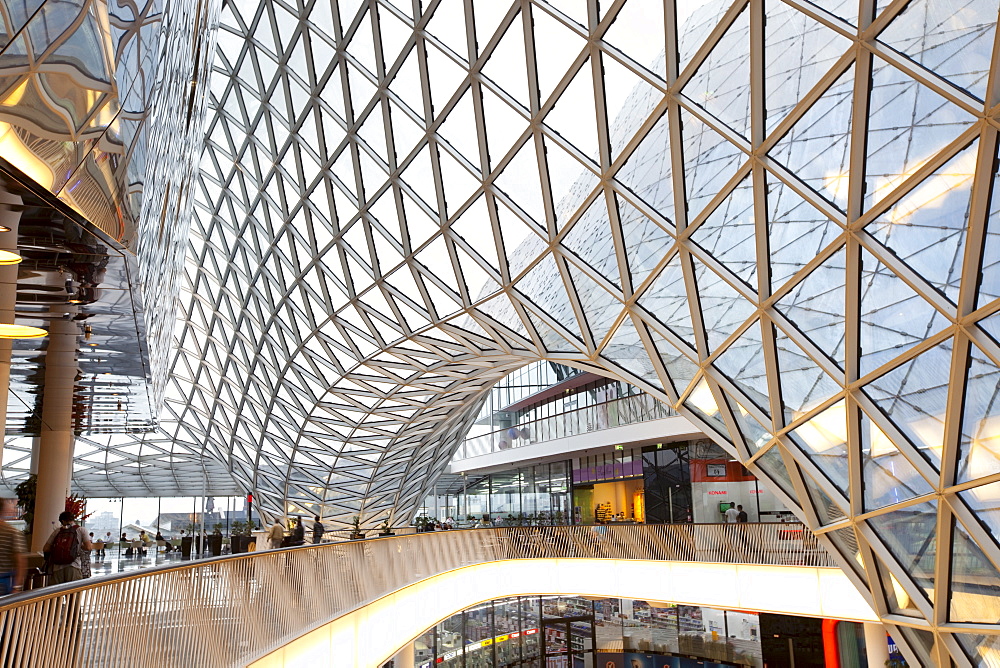 Interior of Zeil shopping center in Frankfurt am Main, Hesse, Germany, Europe