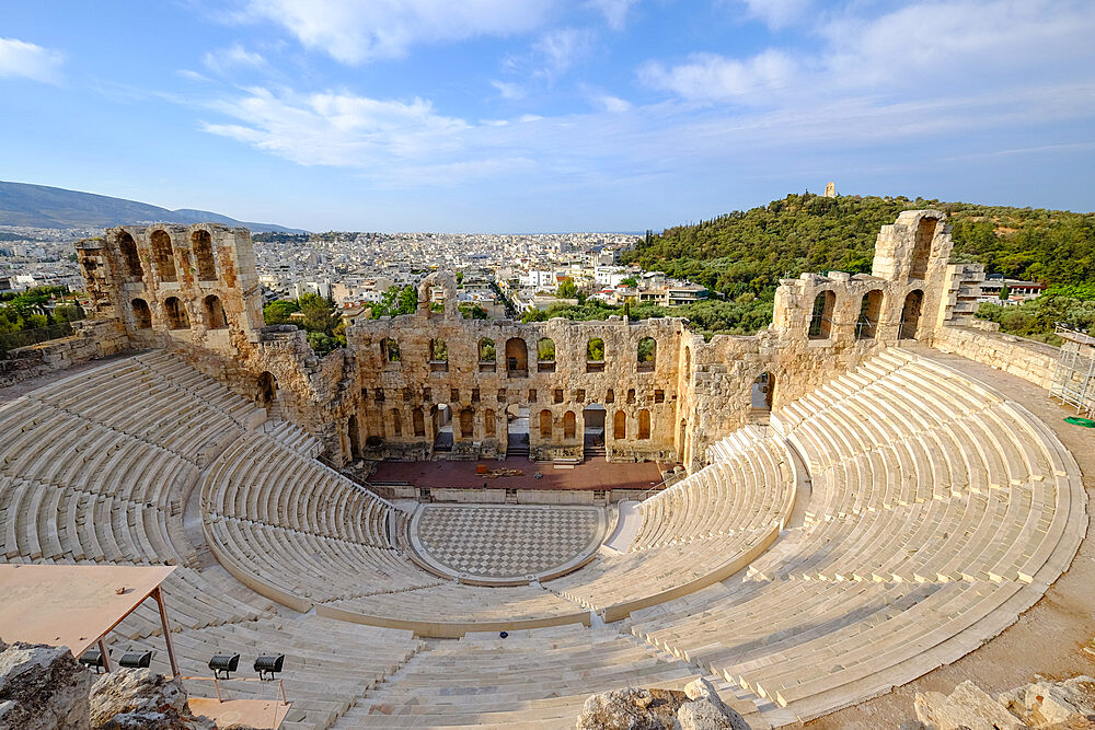 Odeon of Herodes Atticus, Acropolis, UNESCO World Heritage Site, Athens, Greece, Europe