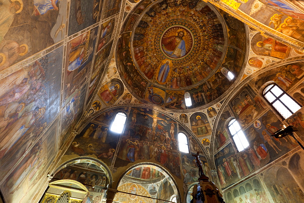 Giusto de Menabuoi frescoes in the Baptistery of the Cathedral of the Assumption of Mary of Padua, Padua, Veneto, Italy, Europe