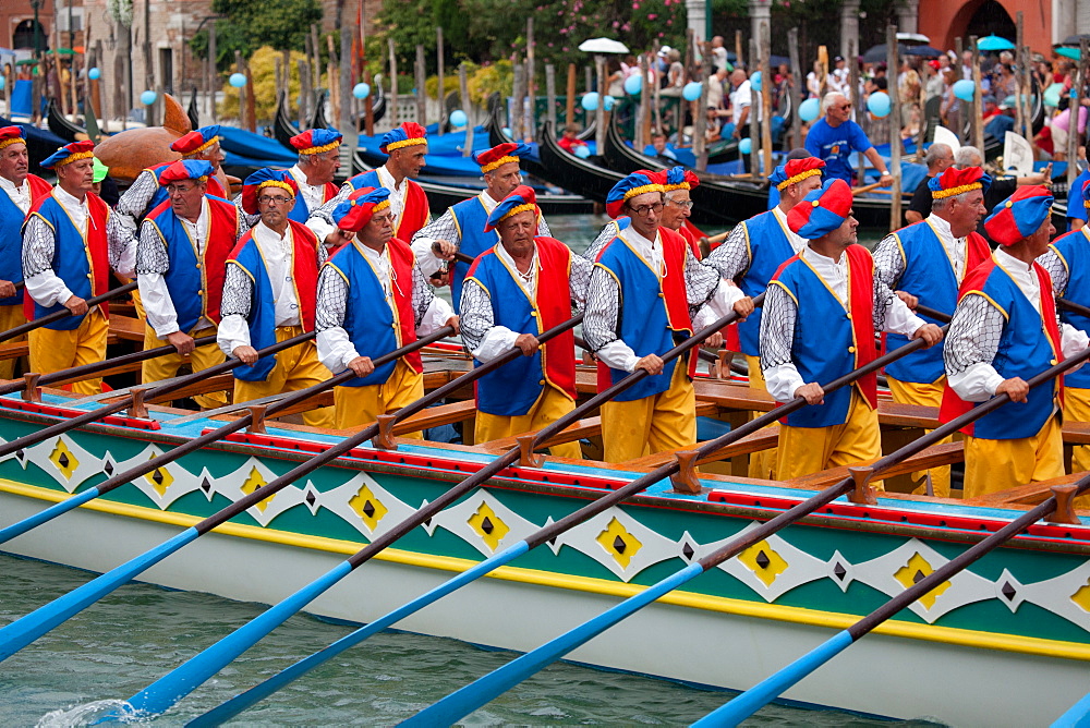 Regata Storica di Venezia, the most important traditional event in Venice, UNESCO World Heritage Site, Veneto, Italy, Europe