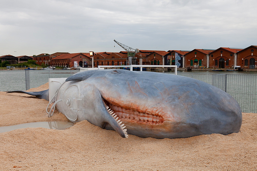 Loris Greaud work, the Geppetto pavillion, at Corderie dell'Arsenale, Venice Biennale, Venice, Veneto, Italy, Europe