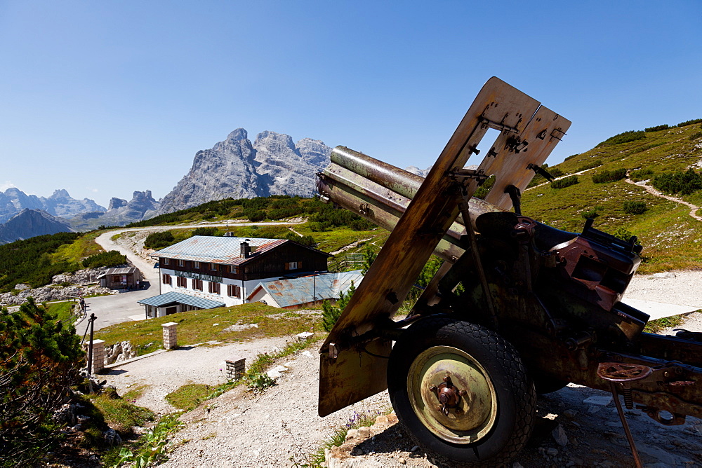 Monte Piana open-air First World War Museum, Tre Cime di Lavaredo, Belluno, Bozen, Dolomites, Italy, Europe