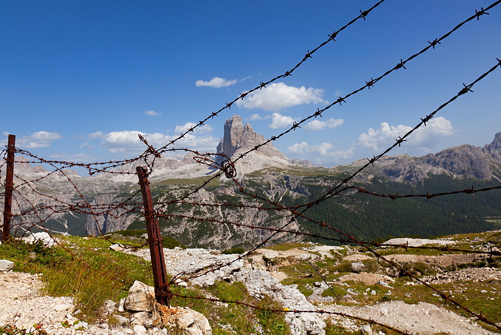 Monte Piana open-air First World War Museum, Tre Cime di Lavaredo, Belluno, Bozen, Dolomites, Italy, Europe