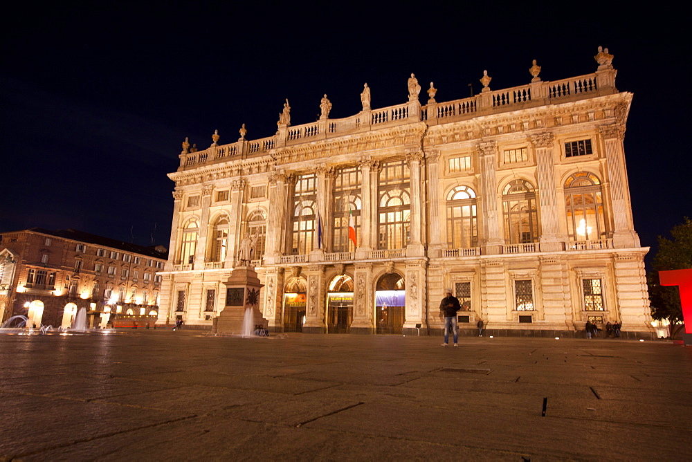 Palazzo Madama was the first Senate of the Italian Kingdom, now housing Turin's Museo Civico d'Arte Antica, Turin, Piedmont, Italy, Europe 