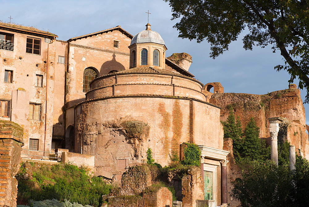 Romolo Temple in the Roman Forum, UNESCO World Heritage Site, Rome, Lazio, Italy, Europe