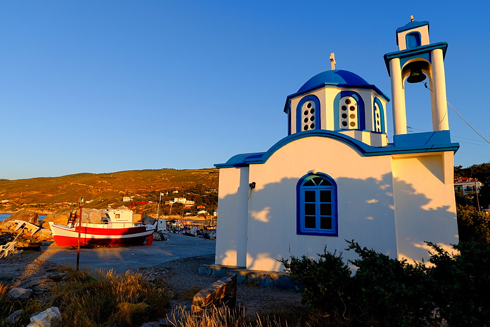 Analipsi Church, Gialiskari beach, Ikaria, North Aegean Islands, Greek Islands, Greece, Europe