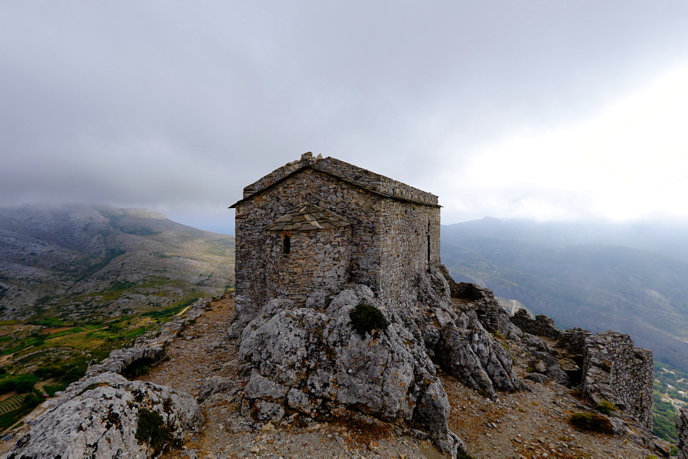 Byzantine Castle of Koskina, Ikaria, North Aegean Islands, Greek Islands, Greece, Europe