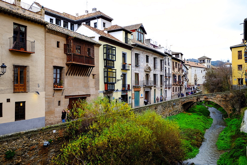 Carrera del Darro, Granada, Andalucia, Spain, Europe