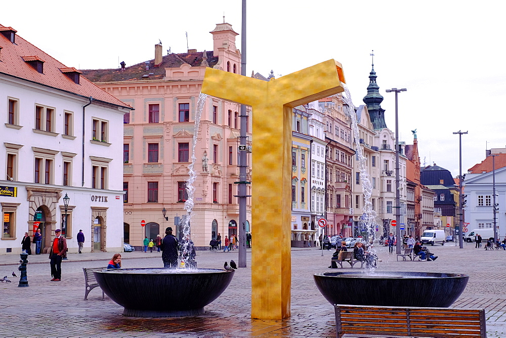 Republic Square, Pilsen (Plzen), West Bohemia, Czech Republic, Europe