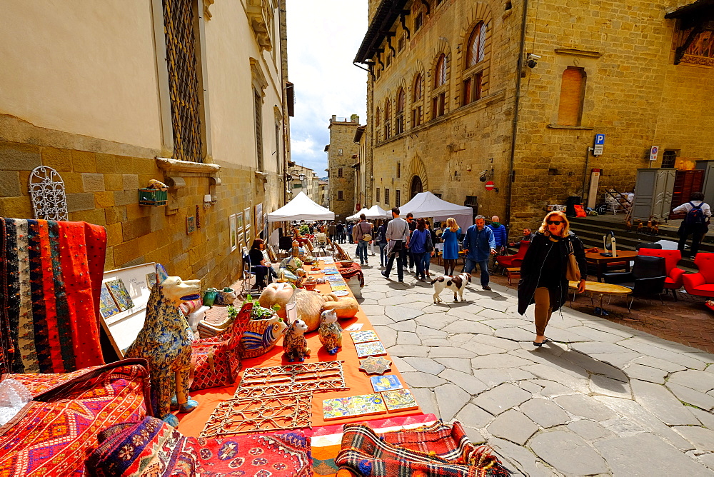 Monthly Antique Market, Arezzo, Tuscany, Italy, Europe