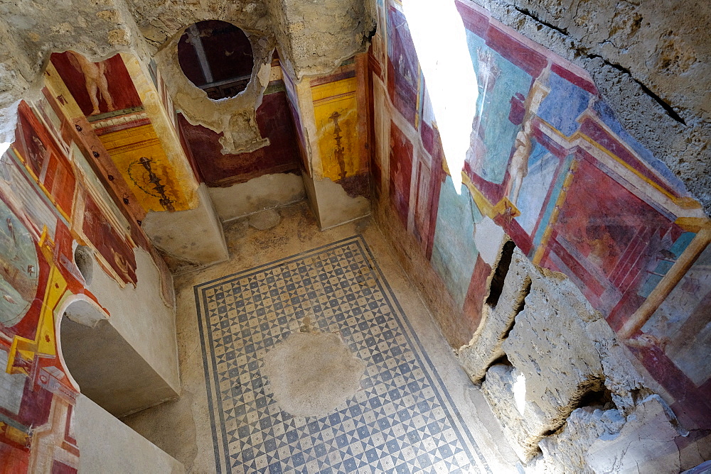 House of the Cryptoporticus, Pompeii, UNESCO World Heritage Site, the ancient Roman town near Naples, Campania, Italy, Europe