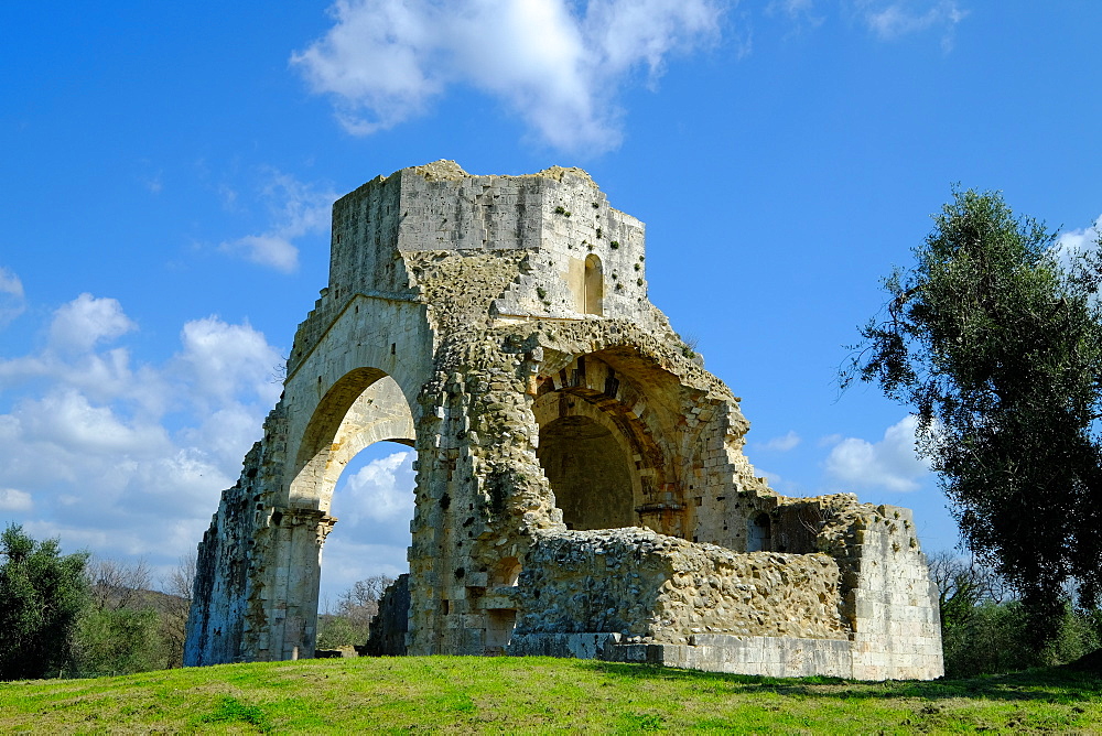 Benedictine San Bruzio Monastery ruins, Magliano in Toscana, Tuscany, Italy, Europe