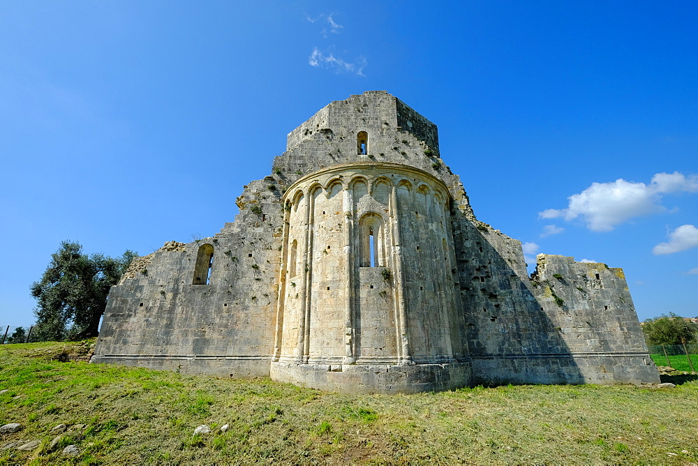 Benedictine San Bruzio Monastery ruins, Magliano in Toscana, Tuscany, Italy, Europe