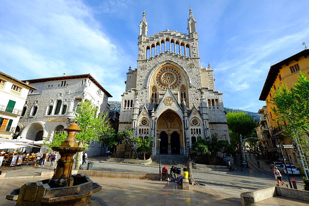 Sant Bartomeu Church, Soller, Majorca, Balearic Islands, Spain, Europe