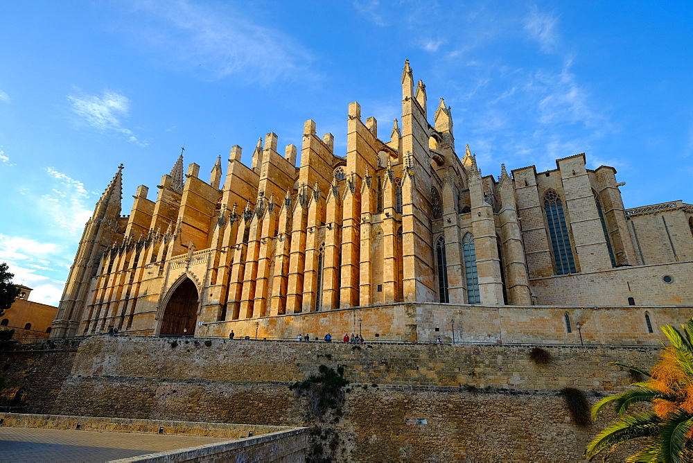 La Seu, the Cathedral of Santa Maria of Palma, Majorca, Balearic Islands, Spain, Europe