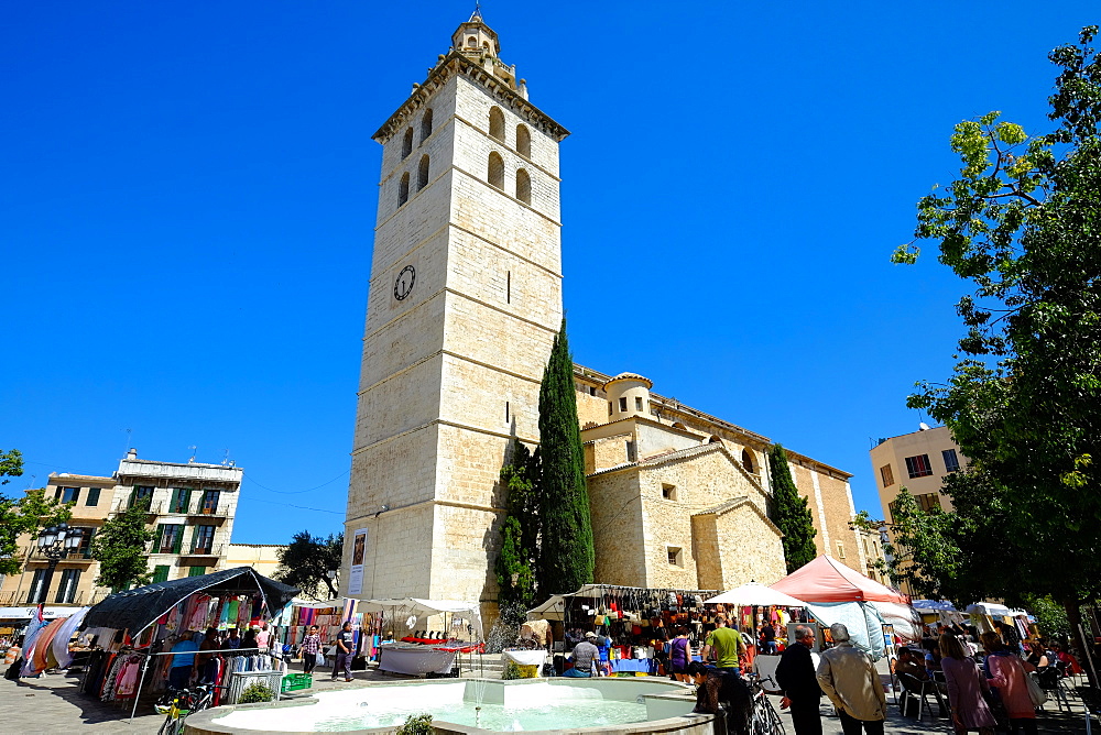 Santa Maria la Major church, Inca, Majorca, Balearic Islands, Spain, Europe