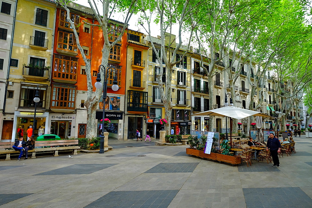 Passeig del Born, the shopping street of Palma, Majorca, Balearic Islands, Spain, Europe