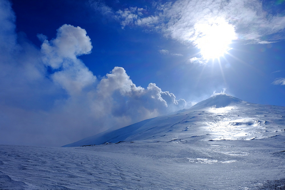 Active summit craters, Mount Etna, UNESCO World Heritage Site, Catania, Sicily, Italy, Europe