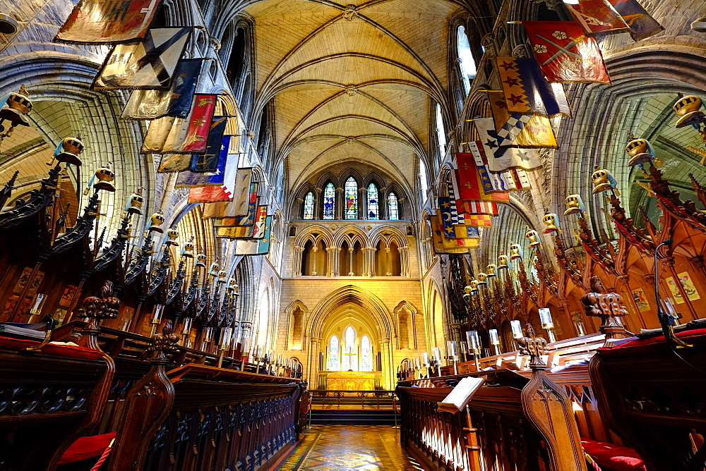 The choir in St. Patrick's Cathedral, Dublin, Republic of Ireland, Europe