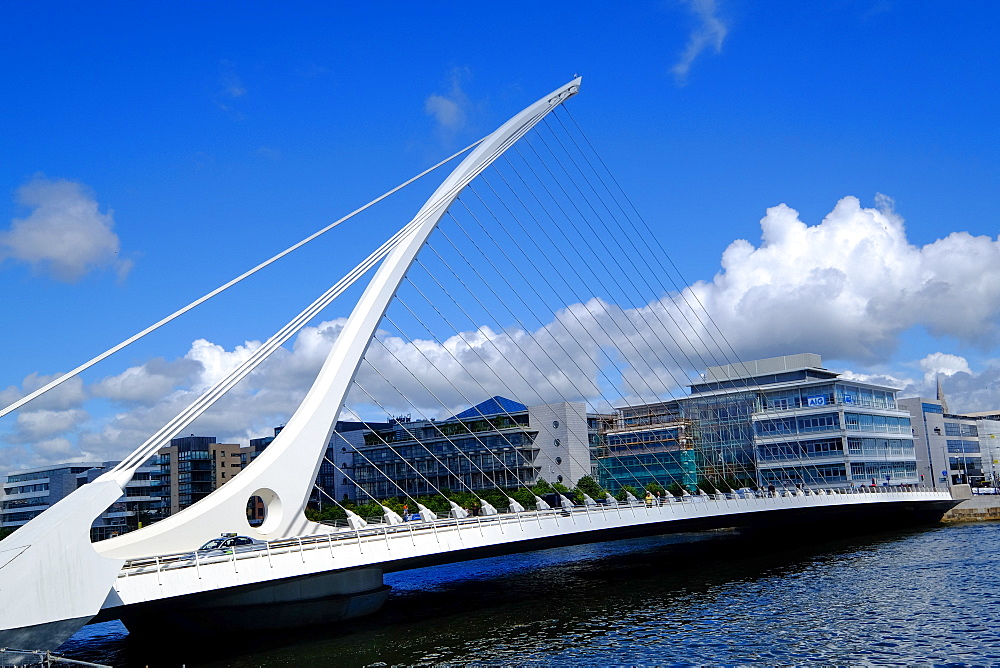 Samuel Beckett Bridge on Liffey River, Dublin, Republic of Ireland, Europe