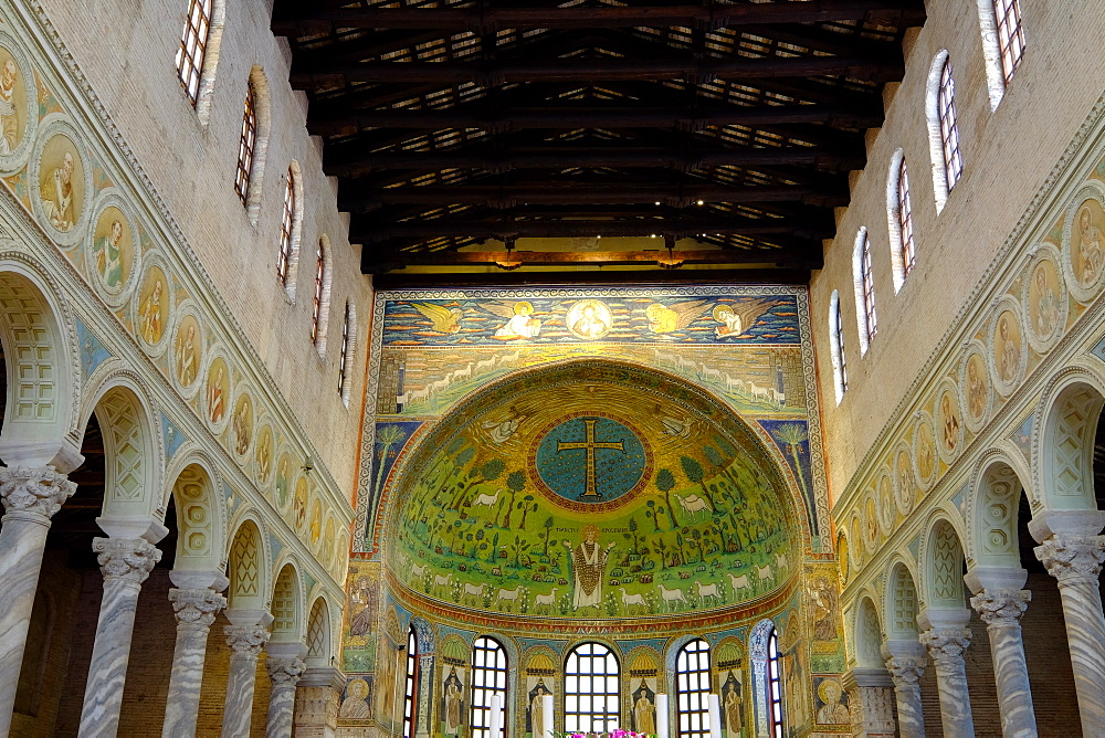 Basilica of Sant'Apollinare in Classe, UNESCO World Heritage Site, Ravenna, Emilia-Romagna, Italy, Europe