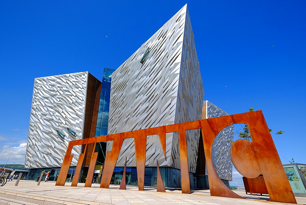 Titanic Belfast Museum on the site of the former Harland and Wolff shipyard, Belfast, Northern Ireland, United Kingdom, Europe