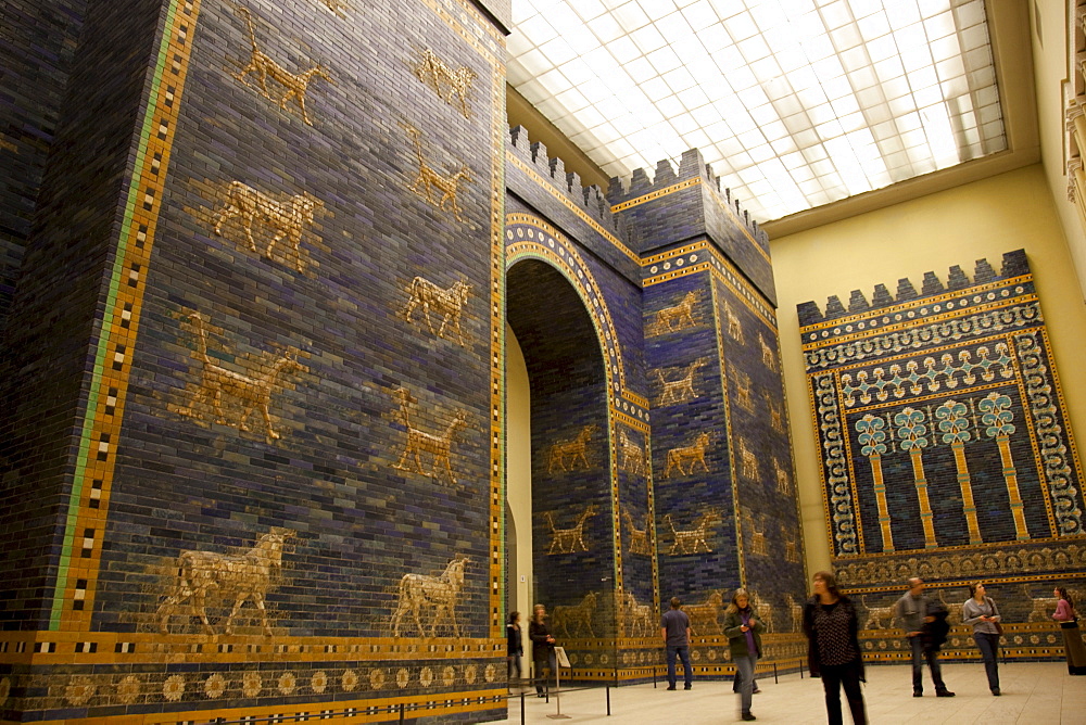 Ishtar Gate from Babylon at Berlin Pergamon Museum, Berlin, Germany, Europe