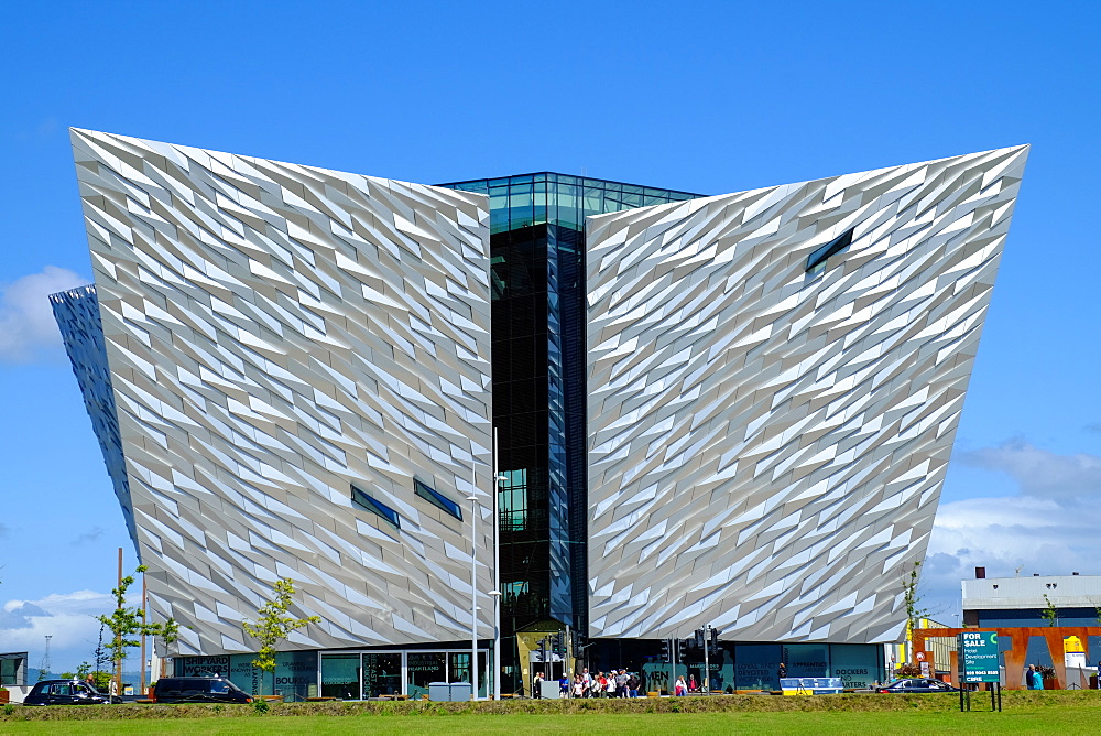 Titanic Belfast Museum on the site of the former Harland and Wolff shipyard, Belfast, Northern Ireland, United Kingdom, Europe