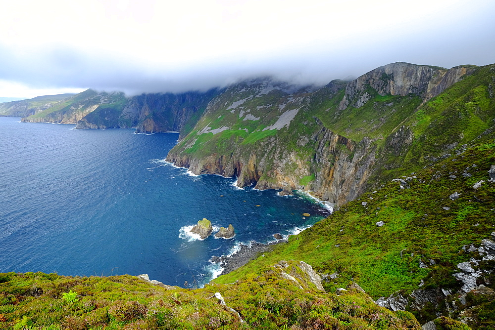 Slieve League's cliffs, County Donegal, Ulster, Republic of Ireland, Europe